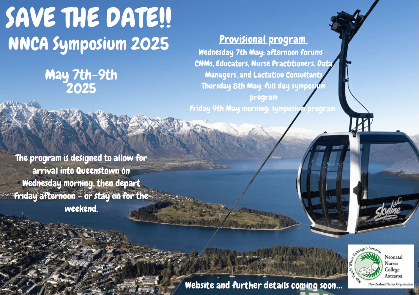Save the Date - Neonatal Nurses Conference - 7-9 May 2025 Save the Date - Neonatal Nurses Conference - 7-9 May 2025